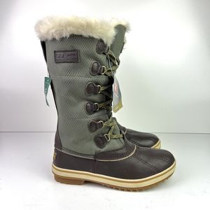 L.L. BEAN Womens Rangeley Insulated Pac Boots, Tall SIZE 8 NEW WITH TAGS